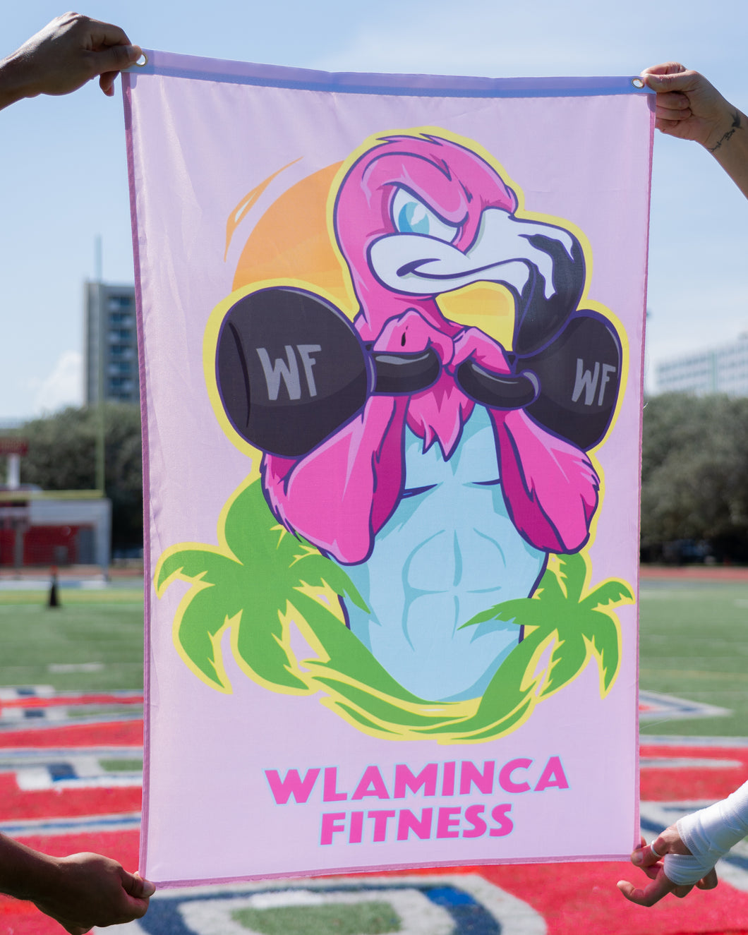 Kettlebell Flamingo Flag (3x2 ft)